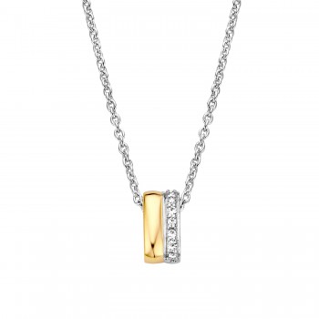 Moments Silver Collier Verguld 61249AY - 617475