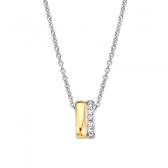 Moments Silver Collier Verguld 61249AY - 617475