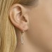 14krt bicolor gouden oorhangers met brisure haak - 617518