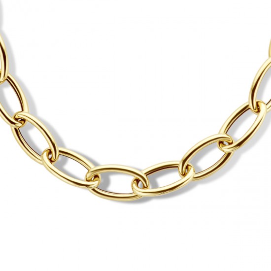 14krt gouden collier ovale schakel 45cm 12.5mm - 617658