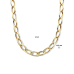 14krt gouden collier ovale schakel 45cm 12.5mm - 617658 14krt gouden collier ovale schakel 45cm 12.5mm - 617658