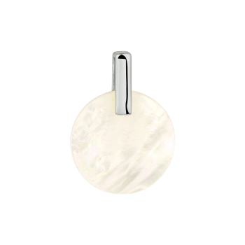 Zilveren hanger met parelmoer - 617681