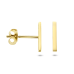 14krt gouden oorknoppen balkje - 617698