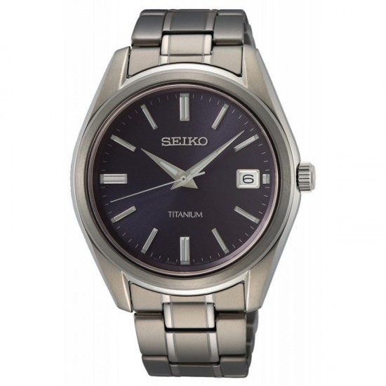 Seiko Titanium blauw 100mtr SUR373P1 - 617839