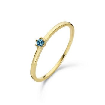 Jackie 14krt gouden ring topaas 2.5mm maat 54 - 617855 Jackie 14krt gouden ring topaas 2.5mm maat 54 - 617855