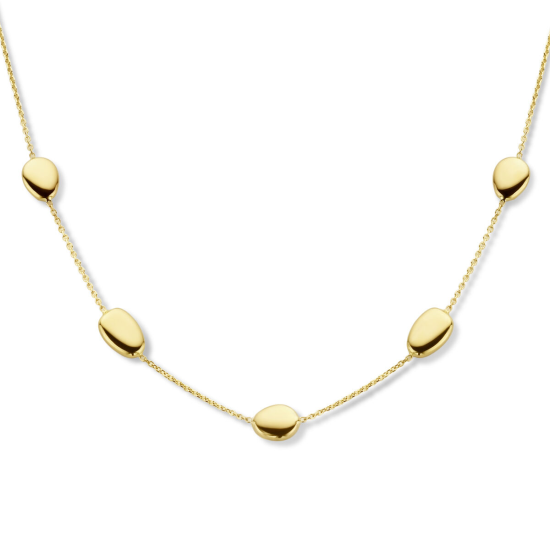 14krt gouden fantasie collier 42-45cm - 617925 14krt gouden fantasie collier 42-45cm - 617925