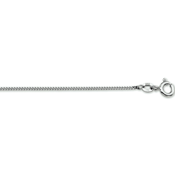 14krt witgouden gourmet collier 45cm 1.0mm - 618004