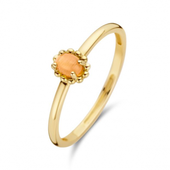 Blush Ring met oranje kattenoog 1225YCO/54 - 618009