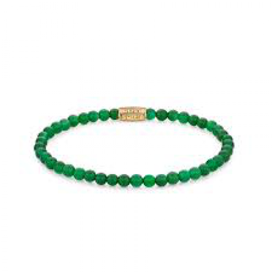 Rebel & Rose Jewelry Bracelet Green Harmony Gold 4mm S 40106-G-S - 618033