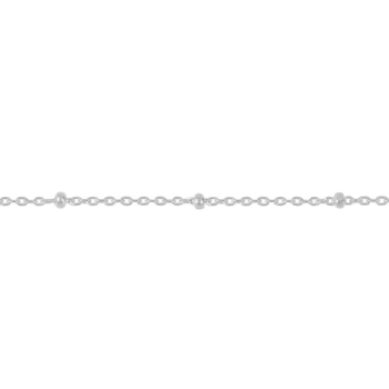 Permanent Armband Zilver Bamboe 1.1mm - 618025
