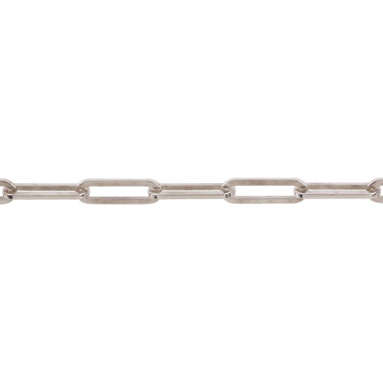 Permanent Armband Zilver Paperclip Schakel 3.7mm - 618028