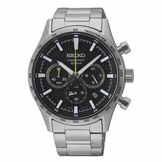 Seiko Chrono Zwart 100mtr SSB413P1 - 618058