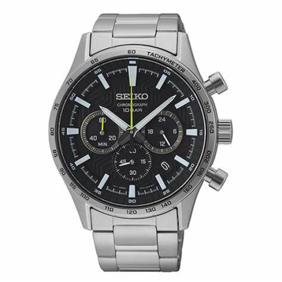 Seiko Chrono Zwart 100mtr SSB413P1 - 618058