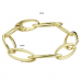 14krt gouden armband ovale schakel poli/mat 19cm 13mm - 618123