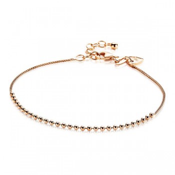 ZINZI zilveren armband rose gourmet/bolletjes 16.5-19cm ZIA1657R - 612744