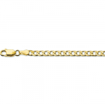 14krt gouden gourmet collier 60cm 3.45mm - 618352