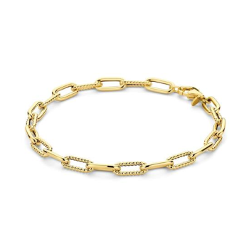 Jackie 14krt gouden armband Picasso Boxlink 18cm 5mm JKB23.304 - 618379 Jackie 14krt gouden armband Picasso Boxlink 18cm 5mm JKB23.304 - 618379
