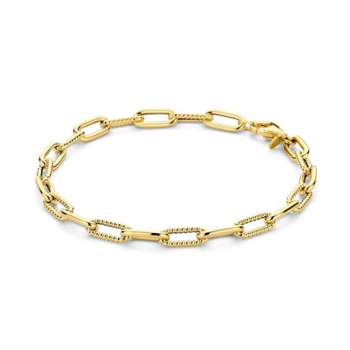 Jackie 14krt gouden armband Picasso Boxlink 18cm 5mm JKB23.304 - 618379