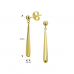 14krt gouden oorhangers pegel - 618463