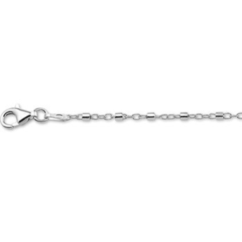 Zilveren enkelbandje buisje 24-26cm 2mm - 612822