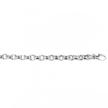 Monzario Zilver Collier Ovaal Jasseron 46cm 8.8mm ARG98C - 612915