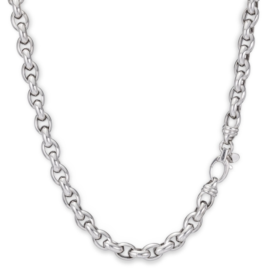 Monzario Zilver Collier Ovaal Jasseron 46cm 8.8mm ARG98C - 612915