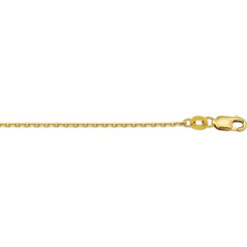 14krt gouden anker collier gediamanteert 45cm 1.3mm - 613196