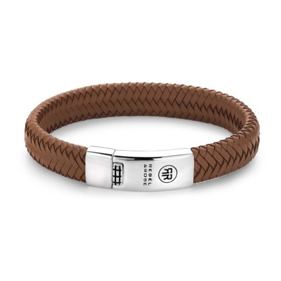 Rebel & Rose Jewelry Bracelet Braided Oval Hansome in Khaki XL - 613958 Rebel & Rose Jewelry Bracelet Braided Oval Hansome in Khaki XL - 613958