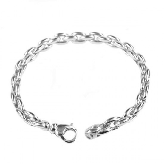 Monzario Zilver Armband Fantasie 19.5cm 6.5mm ARG954A - 613950