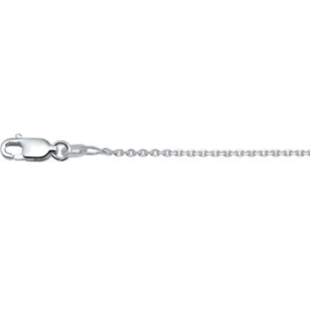 Zilver gerhodineerd vossestaart collier 50cm 1.3mm - 614327 Zilver gerhodineerd vossestaart collier 50cm 1.3mm - 614327