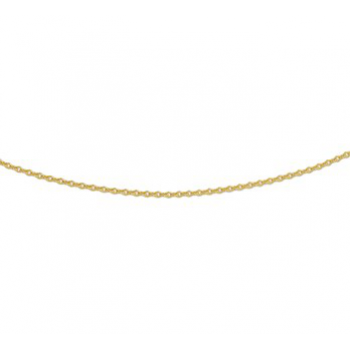14krt gouden anker collier 45cm 1.1mm - 614338