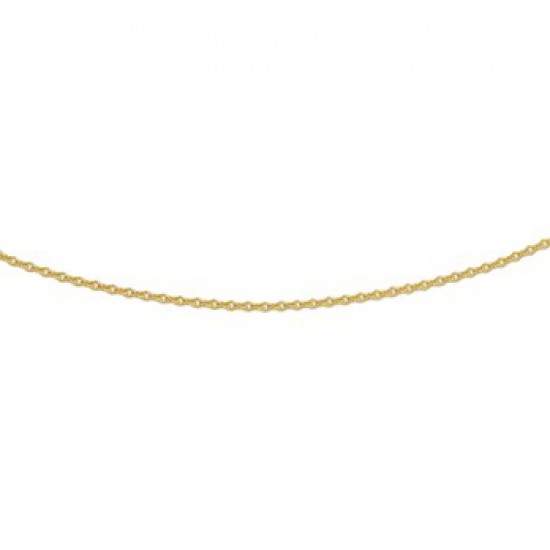 14krt gouden anker collier 45cm 1.1mm - 614338