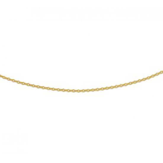 14krt gouden anker collier 45cm 1.1mm - 614338