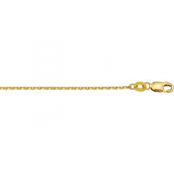 14krt gouden anker collier gediamanteert 42cm 1.3mm - 614341