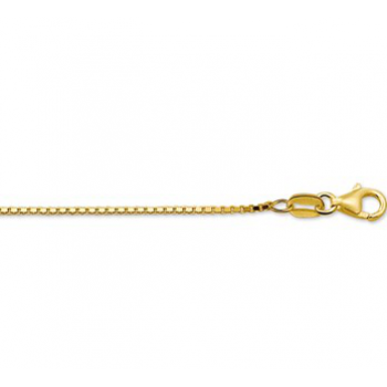 14krt gouden venetiaans collier 45cm 1mm - 614343