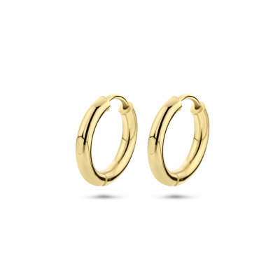 14krt gouden creolen 15x2.5mm - 614367