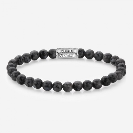 Rebel & Rose Jewelry Bracelet Grey Seduction 6mm S - 614493