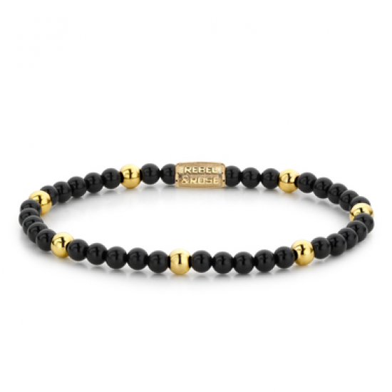 Rebel & Rose Jewelry Bracelet Black Panther 4mm Yellow Gold Plated - 614699