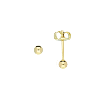 Jackie 14krt gouden oorknopjes glad 2mm - 615267