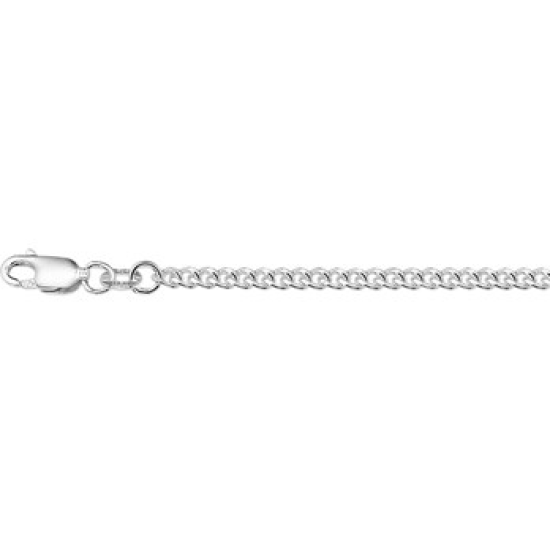 Zilver gourmette collier 60 cm 2.2mm - 615348 Zilver gourmette collier 60 cm 2.2mm - 615348