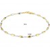 14krt bicolor gouden armband 19cm 2.5mm - 615558