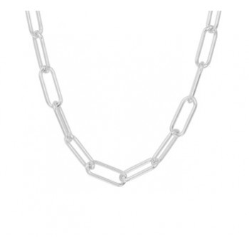 Zilver anker collier 45cm 6mm - 615632