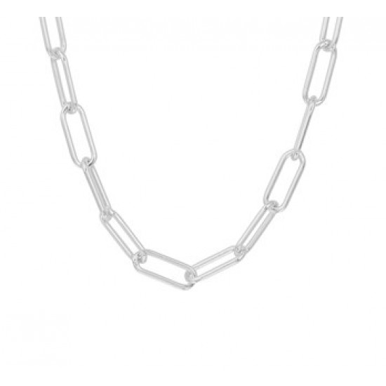 Zilver anker collier 45cm 6mm - 615632