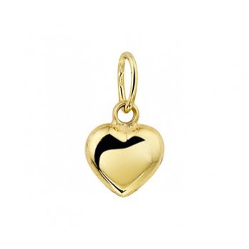 14krt gouden bedel hart 6.5mm - 616214