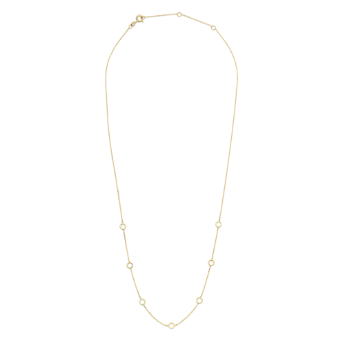 Jackie 14krt gouden collier Circle - 616507