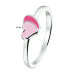 Zilveren ring met roze hartjes - 616429 Zilveren ring met roze hartjes - 616429