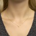 14krt gouden collier met letterbedel A - 616445