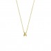 14krt gouden collier met letterbedel A - 616445