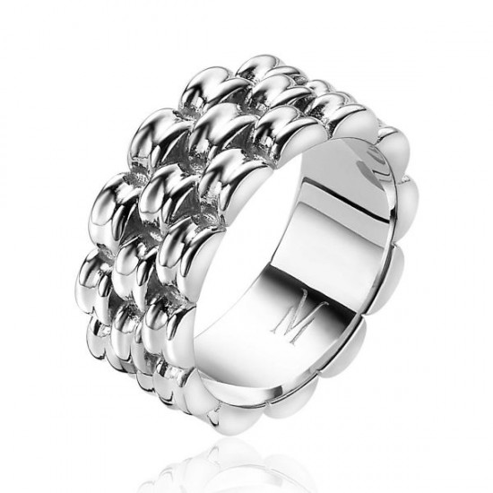 ZINZI Mart Visser Collectie Zilver Ring MVR22 - 616480