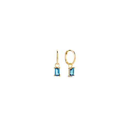 Jackie 14krt gouden oorbedel Topaas - 616505